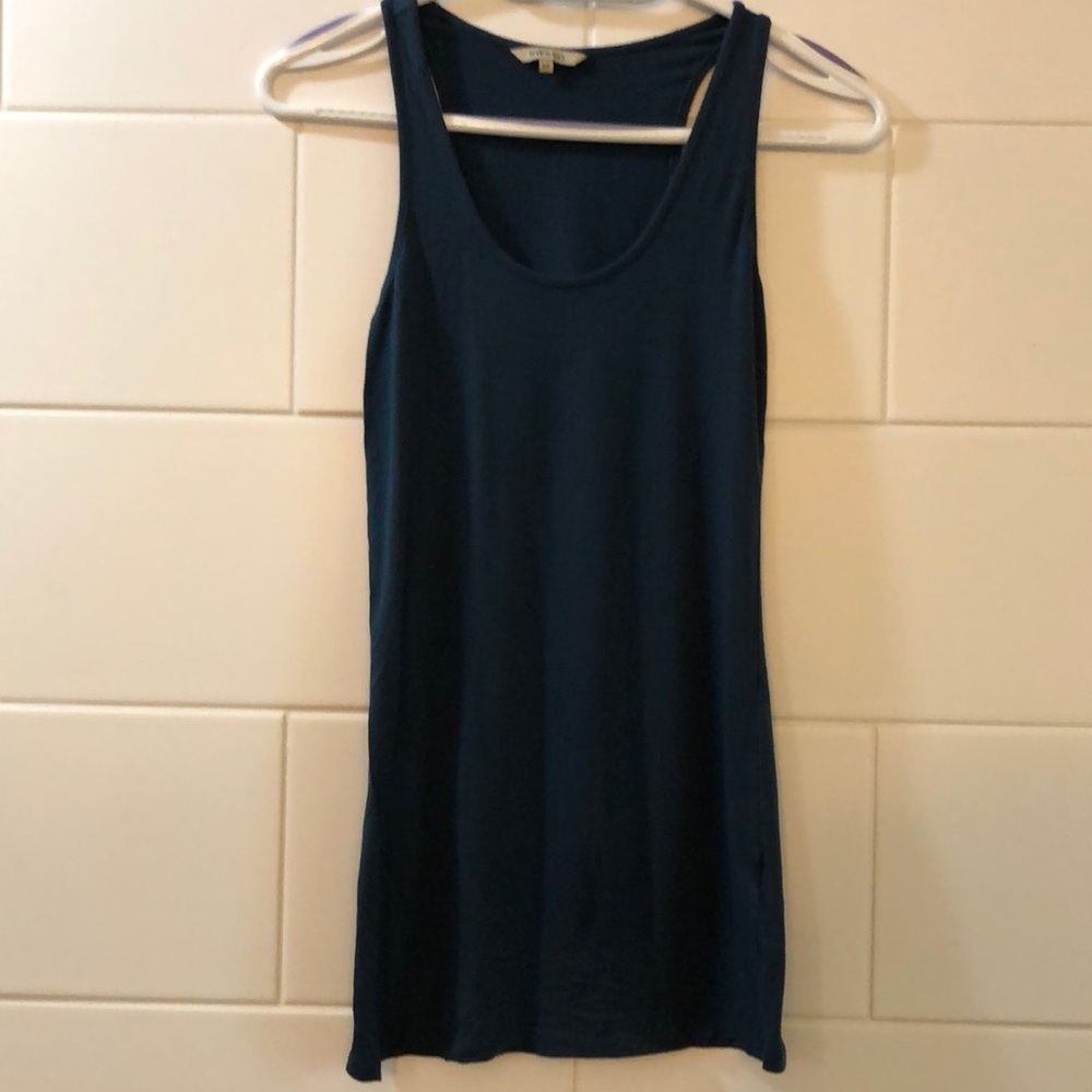 RW & Co dark teal racerback tank size small